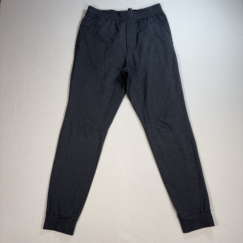 Lululemon Intent Jogger Sweatpants Mens M Heathered Gray Drawstring Stretch Logo